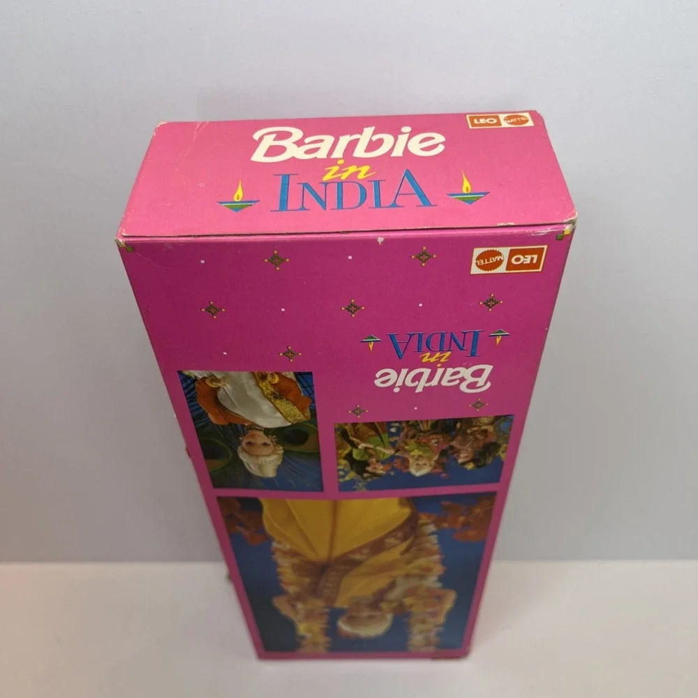 1993 Barbie in India Purple Gold Sari Mattel India NIB Vintage Box Damage